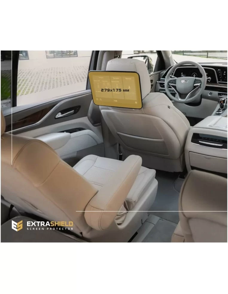  - CADILLAC - Cadillac Escalade 2021 - obecne monitory pasażera (2 szt.) Ochraniacz ekranu ExtraShield - 1 - Kup Cadillac Escala