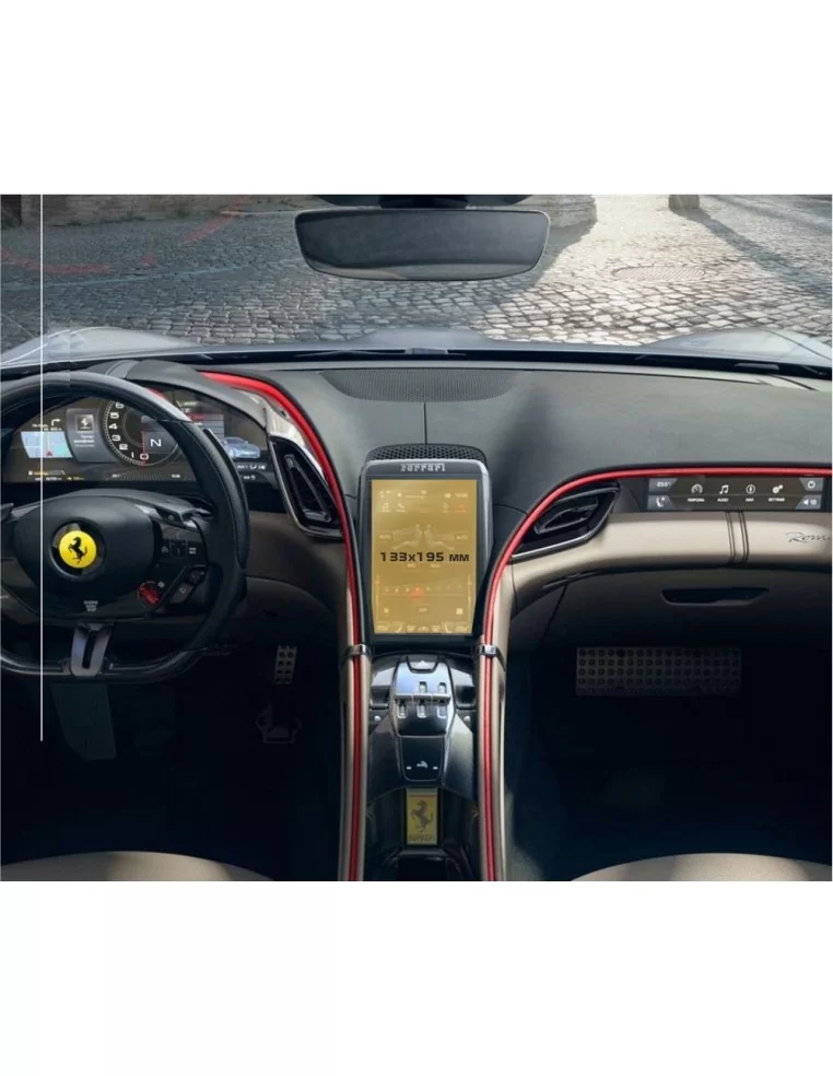  - FERRARI - 法拉利-罗马 2019 - 现在 多媒体 8,4" ExtraShield Screeen 保护器 - 1 - 在 Tuneverse 购买 Ferrari Roma 2019-Present Multimedia 8.4" Ex