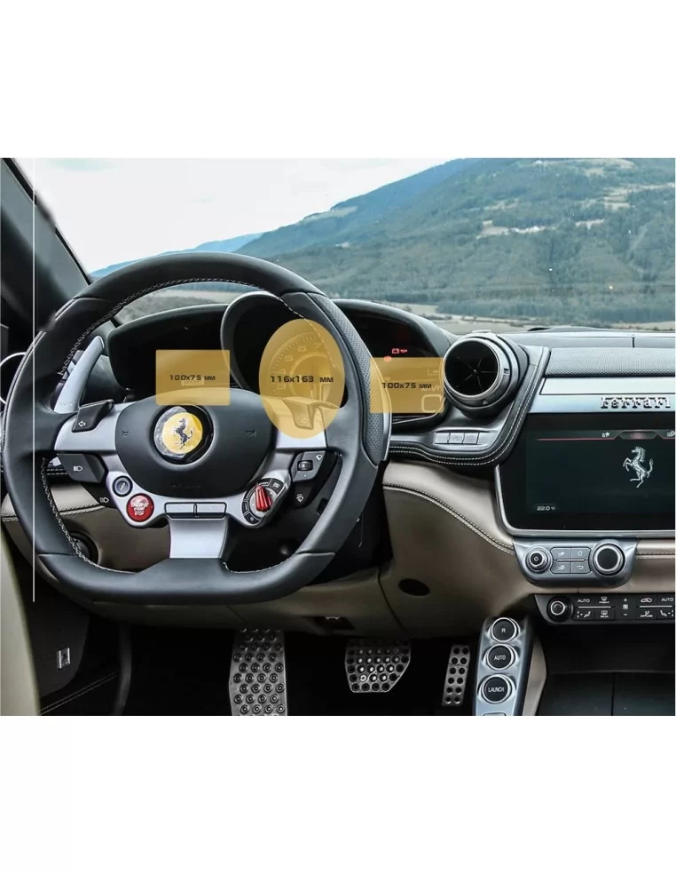  - FERRARI - Ferrari GTC4 Lusso 03.2016 - Attuale Tachimetro Digitale ExtraShield Screeen Protector - 1 - Acquista il tachimetro