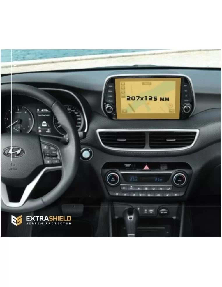  - HYUNDAI - Hyundai Tucson 2018 - Present Multimedia 8" ExtraShield Screeen Protector - 1 - Buy the Hyundai Tucson 2018-Present