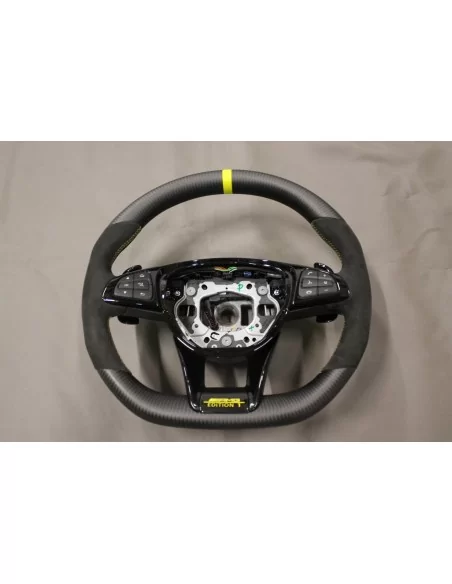  - Steering Wheels - 奔驰 C 级 W205 C63S 碳阿尔坎塔拉方向盘 - 1 - 梅赛德斯-奔驰C级W205 C63S方向盘采用时尚的碳纤维和Alcantara设计，可提供最佳的握感和舒适度，让您体验奢华！✉️✏️