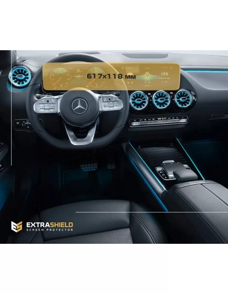  - MERCEDES - Mercedes-Benz Classe B (T247) 2018 - 2020 Tachimetro digitale + Multimedia 12,3" ExtraShield Screeen Protector - 1