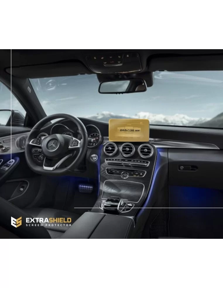  - MERCEDES - Mercedes-Benz C-class (W205/S205/C205/A205) 2014 - 2018 Multimedia 7" ExtraShield Screeen Protector - 1 - Get prem