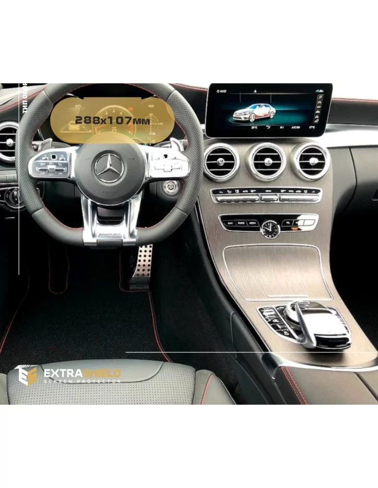  - MERCEDES - Mercedes-Benz Classe C (W205) 2018 - Attuale tachimetro digitale 10,25" ExtraShield Screeen Protector - 1 - Con la