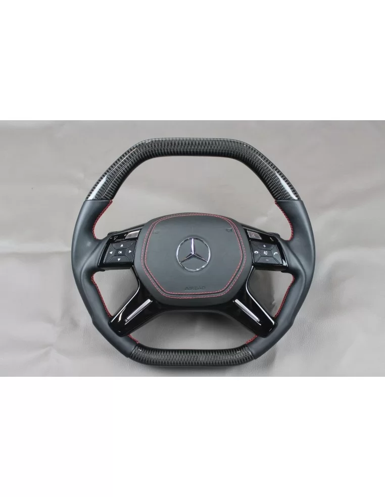  - Steering Wheels - Mercedes-Benz G-Class GL ML W463 X166 W166 Steering Wheel Leather Carbon - 1 - Buy Mercedes-Benz G-Class GL