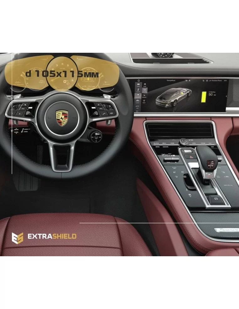  - PANAMERA - Porsche Panamera II 2017 - Present Digital Speedometer 12" ExtraShield Screeen Protector - 1 - Buy Porsche Panamer