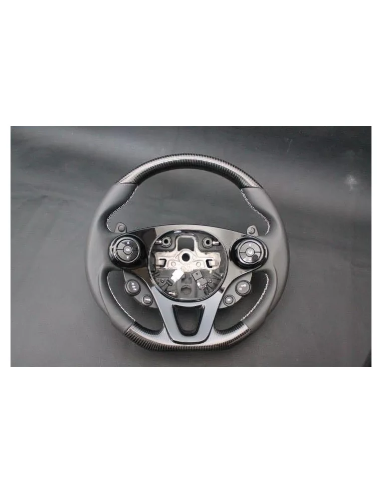  - Steering Wheels - Mercedes Smart 453 Steering Wheel Carbon Leather - 1 - Enhance your driving experience with the Mercedes Sm