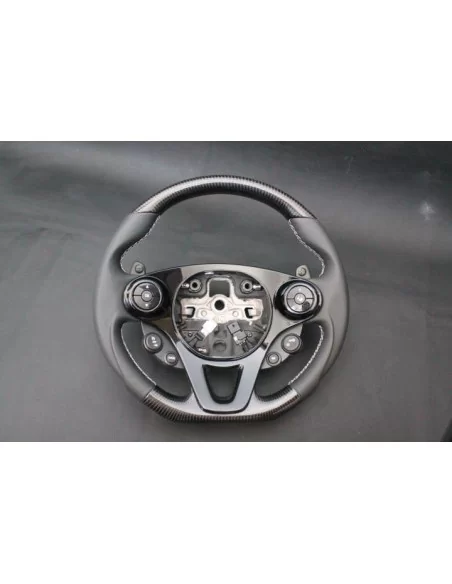  - Steering Wheels - Mercedes Smart 453 Steering Wheel Carbon Leather - 1 - Enhance your driving experience with the Mercedes Sm