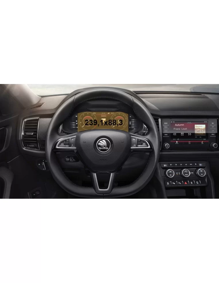  - KODIAQ - Skoda Kodiaq (NS7) 2016 - Heute Digitaler Tacho LCD-Digi 10,25" ExtraShield Screeen Protector - 1 - Skoda Kodiaq NS7