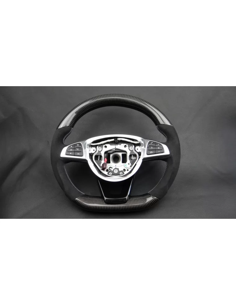  - Steering Wheels - 奔驰 C 级 W205 碳阿尔坎塔拉方向盘 - 1 - 梅赛德斯-奔驰 C 级轿车 W205 方向盘将碳纤维和阿尔坎塔拉材料相结合，外观时尚，操控性能卓越，为您的座驾升级！✉️✏️