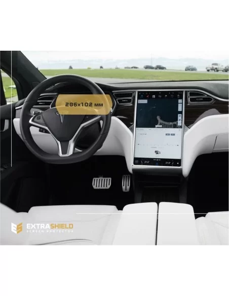  - MODEL X - Tesla Model X 2015 - Present Digital Speedometer 12,3" ExtraShield Screeen Protector - 1 - Buy Tesla Model X 2015+ 