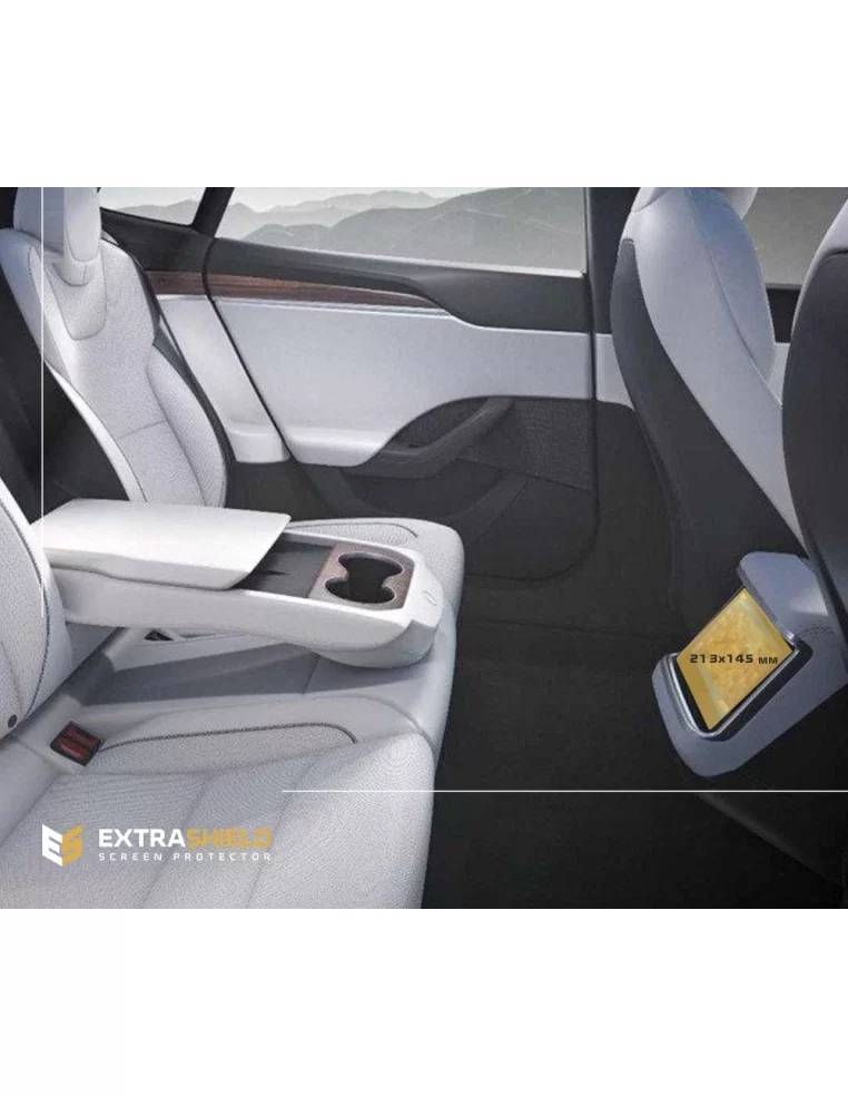  - MODEL X - Tesla Model X 2021 - obecna tylna klimatyzacja ExtraShield Screeen Protector - 1 - Kup osłonę ekranu tylnej klimaty