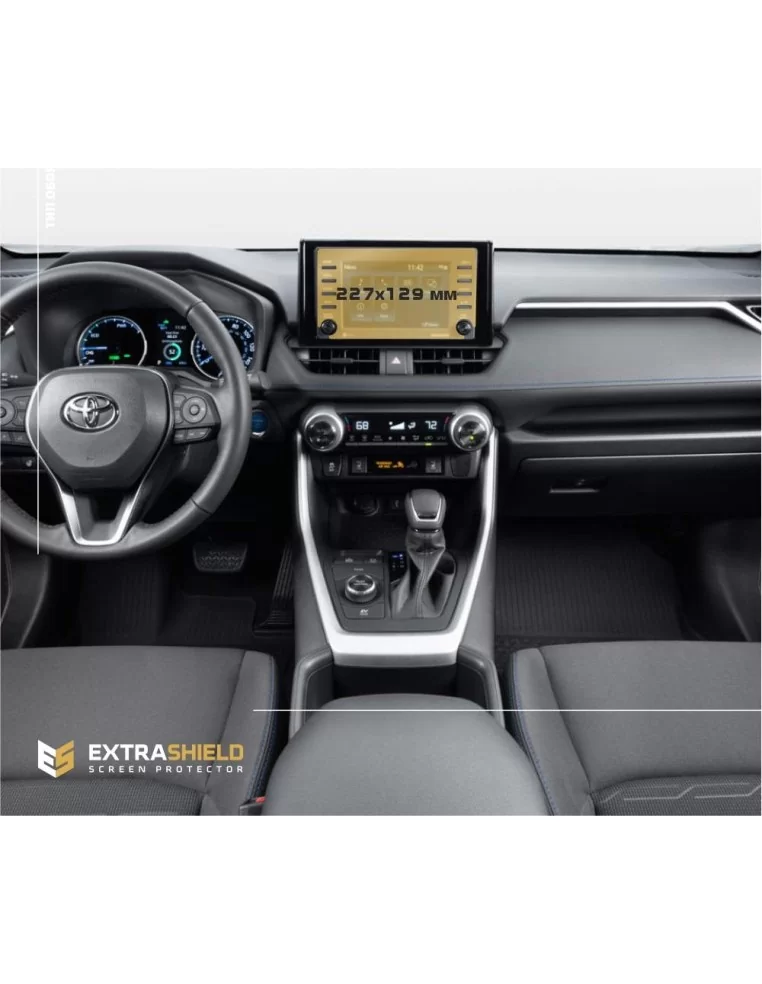  - RAV 4 - Toyota RAV4 2018 - obecna multimedialna osłona ekranu ExtraShield 7" - 1 - Kup Toyota RAV4 2018+ 7" multimedialny och