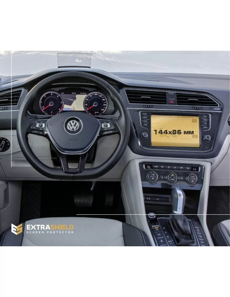  - TIGUAN - Volkswagen Tiguan (MK2) 2016 - Present Multimedia Composition 6,5" ExtraShield Screeen Protector - 1 - Enhance and p