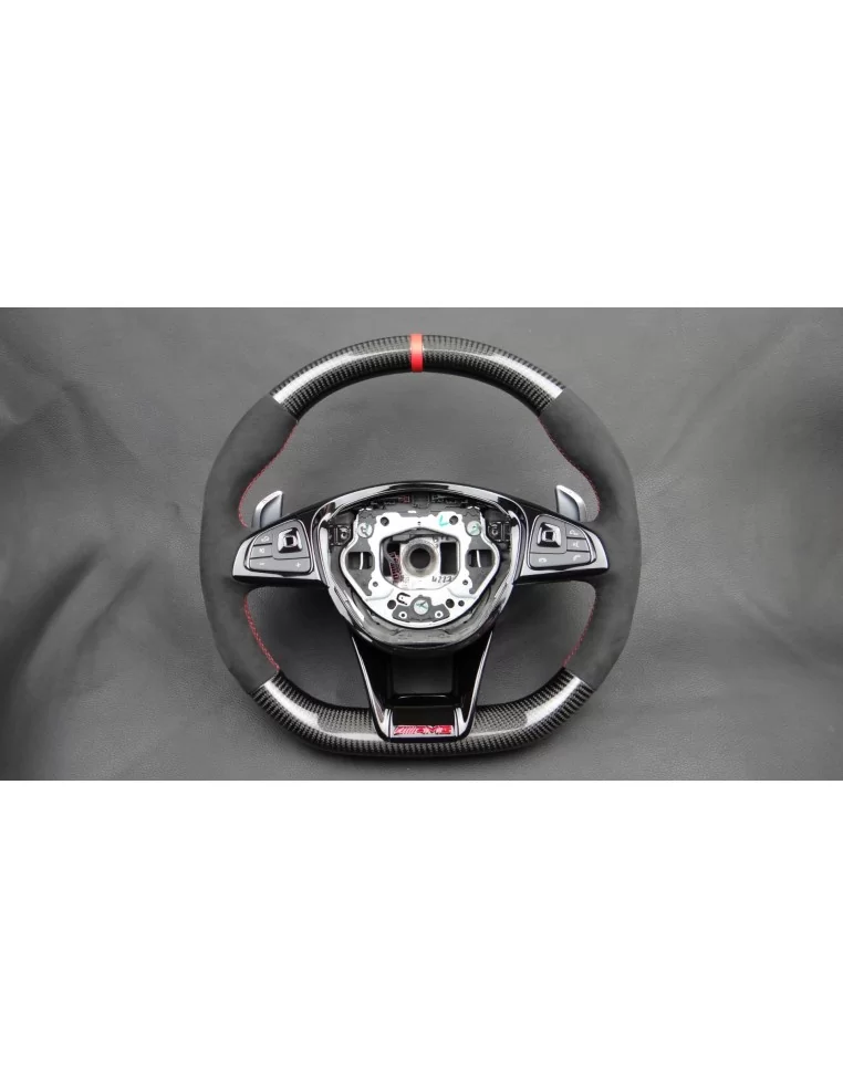  - Steering Wheels - Mercedes-Benz W205 W222 W212 W213 Steering Wheel Carbon Alcantara - 1 - Upgrade your ride with the Mercedes