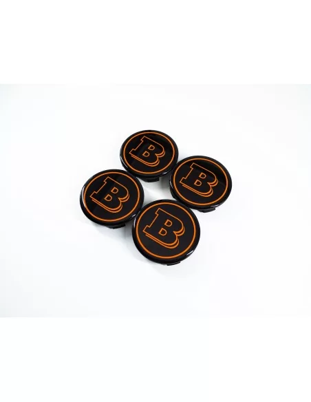  - logo & Emblems - Orange Brabus Emblem Logo Set für Mercedes G Klasse W463a W464 G63 - 50 - Verwandeln Sie Ihre Mercedes G-Kla