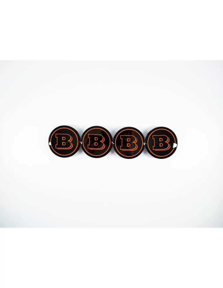  - Logos & Emblems - Orange Brabus Emblem Logo Set for Mercedes G class W463a W464 G63 - 53 - Transform your Mercedes G-Class W4