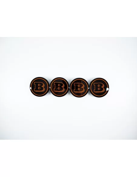  - Logos & Emblems - Orange Brabus Emblem Logo Set for Mercedes G class W463a W464 G63 - 53 - Transform your Mercedes G-Class W4