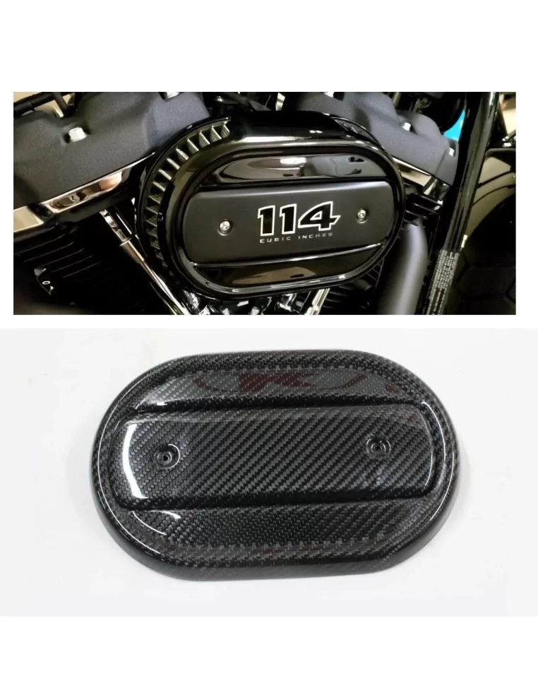  - Home - Carbon fiber air intake filter cover plate for Harley Davidson 2018+ - 1 - Buy Carbon Fiber Air Intake Filter Cover Pl