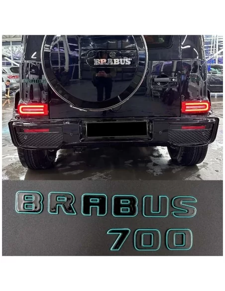  - Logos & Emblems - Metallic Brabus 700 Tiffany with Black emblems badges set for Mercedes-Benz G-class w463a w464 - 1 - Elevat