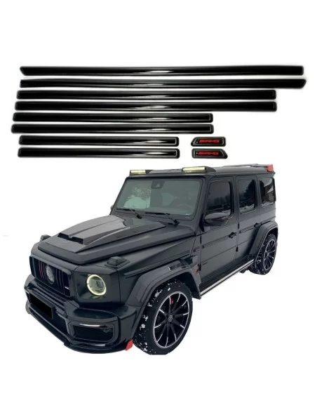  - Mercedes Benz - AMG Zierleisten Einsätze schwarz glänzend für Mercedes-Benz G-Klasse W463A W464 10er Set - 1 - AMG Zierleiste