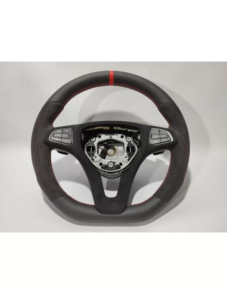  - Steering Wheels - 梅赛德斯-奔驰 GLE GLC GLS C CLA W205 W166 X166 皮革阿尔坎塔拉方向盘 - 1 - 梅赛德斯-奔驰GLE、GLC、GLS、C、CLA Alcantara真皮方向盘，提升您的驾驶体验。