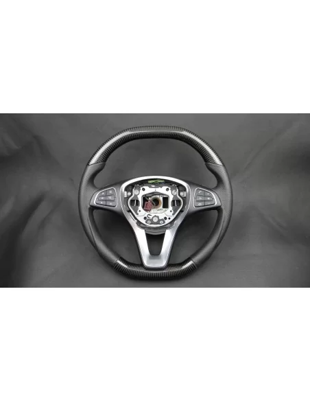  - Steering Wheels - 奔驰 E 级 W212 碳皮方向盘 - 2 - 梅赛德斯-奔驰 E 级轿车 W212 方向盘采用奢华碳纤维皮革制成，带来极致舒适和时尚的驾驶体验！✉️✏️