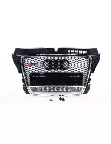  - Audi - Kühlergrill Audi A3 8P 2008-2012, Stil RS3 chrom QUATTRO - 4 - Rüsten Sie Ihren Audi A3 2008-2012 mit dem verchromten 