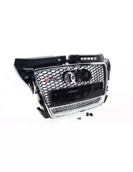  - Audi - Kühlergrill Audi A3 8P 2008-2012, Stil RS3 chrom QUATTRO - 2 - Rüsten Sie Ihren Audi A3 2008-2012 mit dem verchromten 