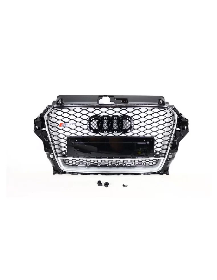  - Audi - Audi A3 8V 2012-2015 Griglia in stile RS3 Chrome Quattro - 1 - Trasformate la vostra Audi A3 8V (2012-2015) con la gri