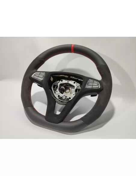  - Steering Wheels - 梅赛德斯-奔驰 GLE GLC GLS C CLA W205 W166 X166 皮革阿尔坎塔拉方向盘 - 2 - 梅赛德斯-奔驰GLE、GLC、GLS、C、CLA Alcantara真皮方向盘，提升您的驾驶体验。