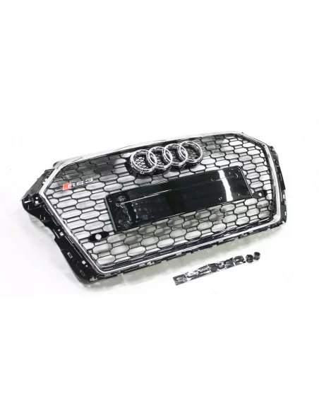  - Audi - Audi RS3 front bumper radiator grille for Audi A3 2016-2020 sedan black chrom - 4 - Enhance your Audi A3 sedan (2016-2