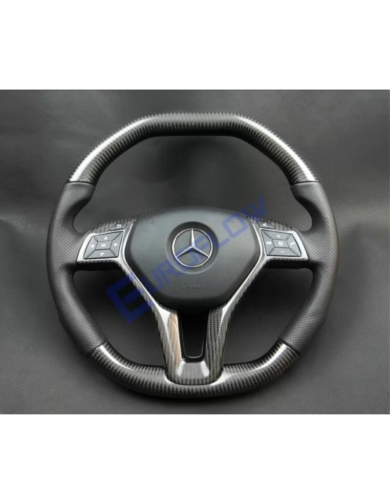  - Steering Wheels - Mercedes-Benz AMG C-Class CLS SLK E-Class W207 W212 W172 W218 W204 Кермо з карбонової шкіри - 1 - Оновіть с