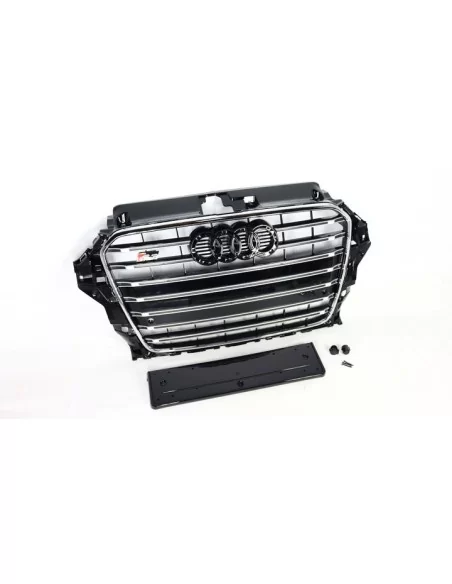  - Audi - Audi S3 front bumper radiator grille for Audi A3 2013-2016 chrome - 3 - Upgrade your Audi A3 (2013-2016) with this chr