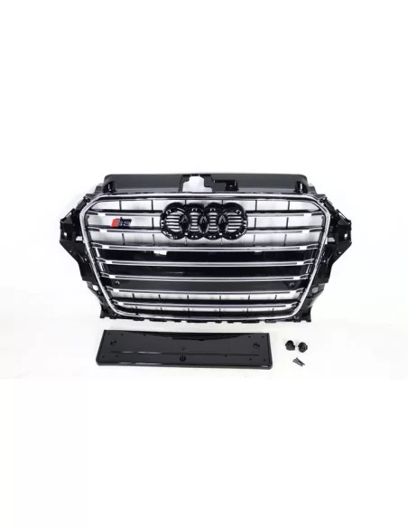  - Audi - Audi S3 front bumper radiator grille for Audi A3 2013-2016 chrome - 1 - Upgrade your Audi A3 (2013-2016) with this chr