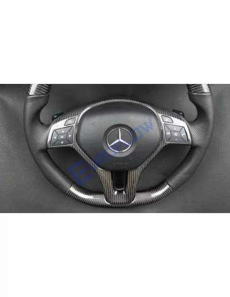  - Volante - Mercedes-Benz AMG Classe C CLS SLK Classe E W207 W212 W172 W218 W204 Volante in pelle di carbonio - 7 - Potenziate 