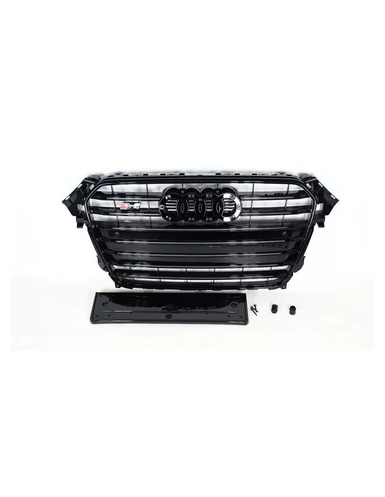  - Audi - Audi S4 all BLACK front bumper radiator grille for Audi A4 2012-2015 - 1 - Buy Audi S4 All BLACK Front Bumper Radiator