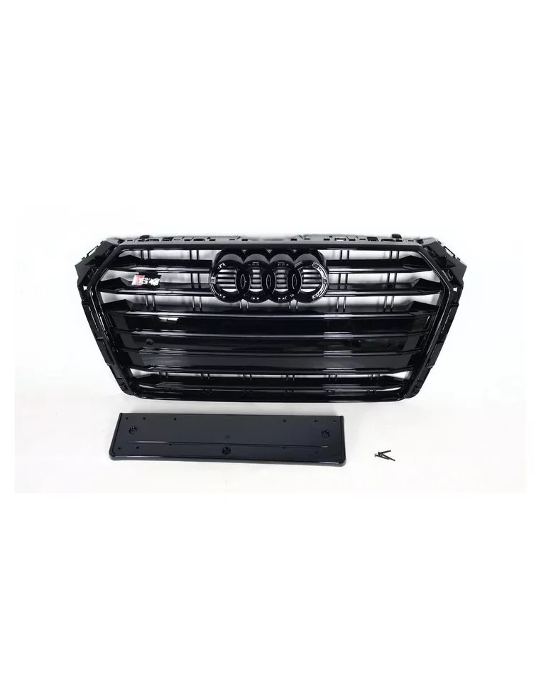  - Audi - Audi S4 S-line ALL BLACK front bumper radiator grille for Audi A4 2015-2019 - 1 - Buy Audi S4 S-Line BLACK Bumper Radi