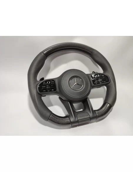  - Steering Wheels - AMG 梅赛德斯-奔驰 S 级 G 级 S222 W463A 碳皮方向盘 - 2 - AMG 梅赛德斯-奔驰 S 级 G 系列 S222 W463A 方向盘采用优质碳纤维皮革打造，尽显优雅，让您的驾驶体验更上一层楼