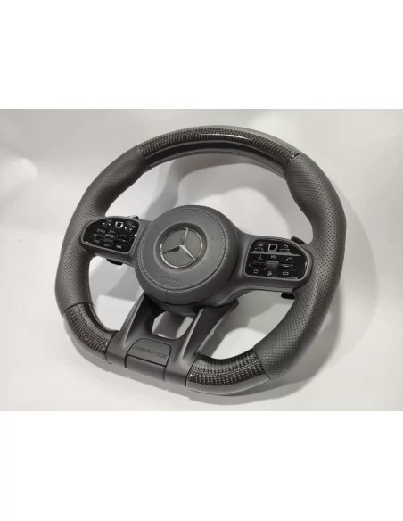  - Steering Wheels - AMG 梅赛德斯-奔驰 S 级 G 级 S222 W463A 碳皮方向盘 - 3 - AMG 梅赛德斯-奔驰 S 级 G 系列 S222 W463A 方向盘采用优质碳纤维皮革打造，尽显优雅，让您的驾驶体验更上一层楼