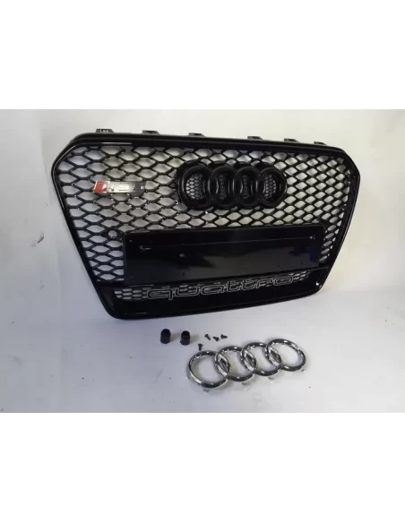  - Audi - Audi A5 8T 2012-2015 Kühlergrill Wabengrill in RS5 Schwarz Quattro Stil - 4 - Audi S5 Kühlergrill aus Chrom für Audi A