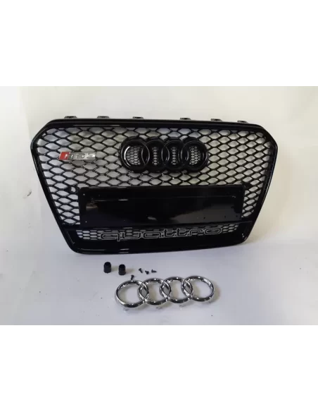  - Audi - Audi A5 8T 2012-2015 Kühlergrill Wabengrill in RS5 Schwarz Quattro Stil - 7 - Audi S5 Kühlergrill aus Chrom für Audi A