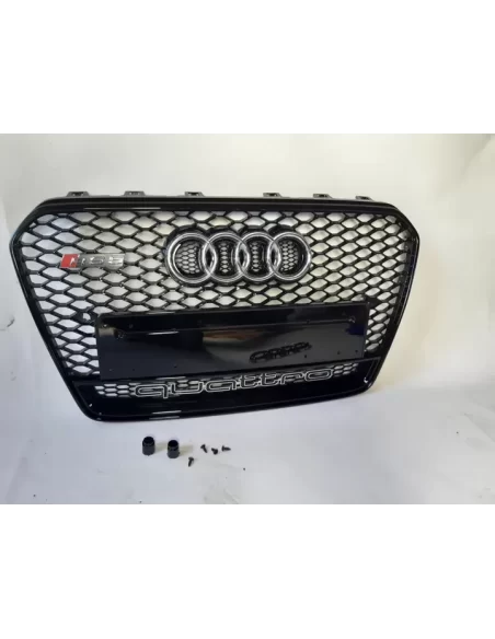  - Audi - Audi A5 8T 2012-2015 Kühlergrill Wabengrill in RS5 Schwarz Quattro Stil - 8 - Audi S5 Kühlergrill aus Chrom für Audi A