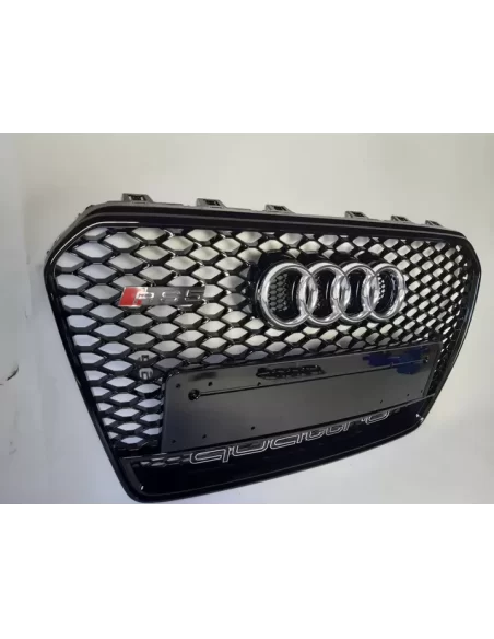  - Audi - Audi A5 8T 2012-2015 Kühlergrill Wabengrill in RS5 Schwarz Quattro Stil - 9 - Audi S5 Kühlergrill aus Chrom für Audi A