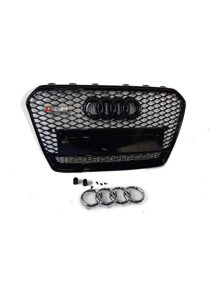  - Audi - Audi A5 8T 2012-2015 Kühlergrill Wabengrill in RS5 Schwarz Quattro Stil - 1 - Audi S5 Kühlergrill aus Chrom für Audi A