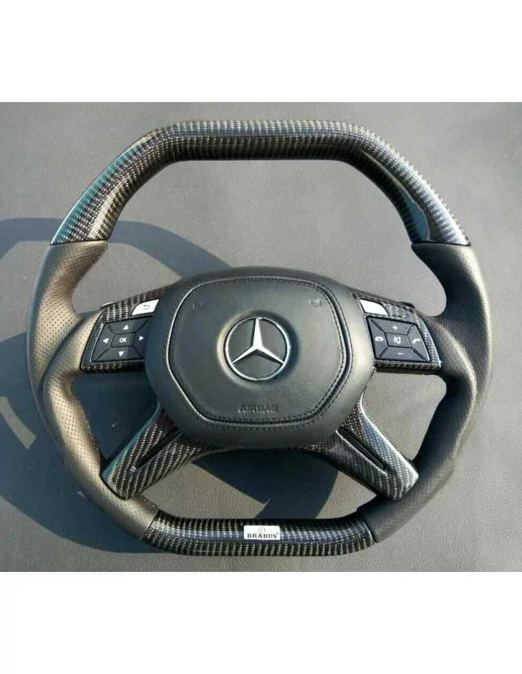  - Steering Wheels - Mercedes-Benz W463 W166 X166 W212 Steering Wheel Carbon Leather - 1 - Buy Mercedes-Benz W463 W166 X166 W212