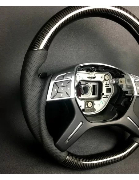  - Steering Wheels - Mercedes-Benz G-Class E-Class GL ML W463 W166 X166 W212 Steering Wheel Carbon Leather - 2 - Experience luxu