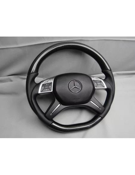  - Steering Wheels - 梅赛德斯-奔驰 G 级 E 级 GL ML W463 W166 X166 W212 碳皮方向盘 - 3 - 梅赛德斯-奔驰 G 级 E 级 GL ML W463 W166 X166 W212 方向盘采用优质碳纤维真