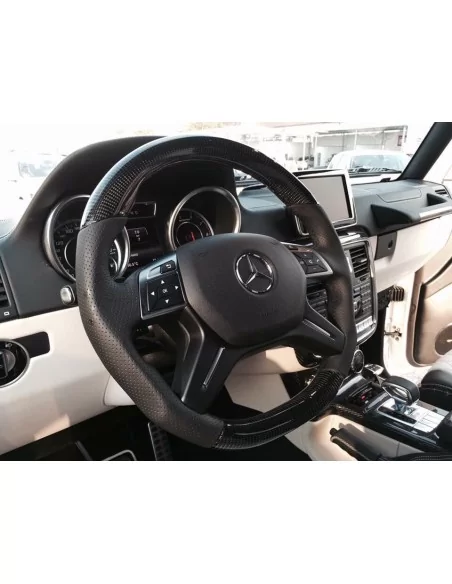  - Steering Wheels - 梅赛德斯-奔驰 G 级 E 级 GL ML W463 W166 X166 W212 碳皮方向盘 - 4 - 梅赛德斯-奔驰 G 级 E 级 GL ML W463 W166 X166 W212 方向盘采用优质碳纤维真