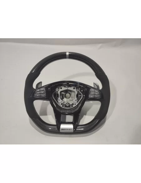  - Steering Wheels - Mercedes-Benz GLE GLC GLS W205 Steering Wheel Carbon Alcantara - 2 - Upgrade your driving experience with t